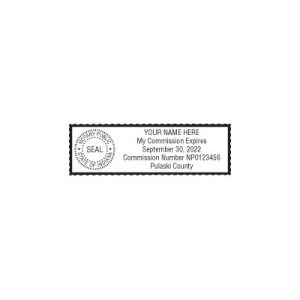 Indiana Neon Notary Stamp Imprint