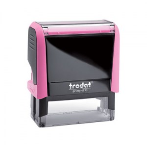 Pink Notary Stamp (Displays commissi